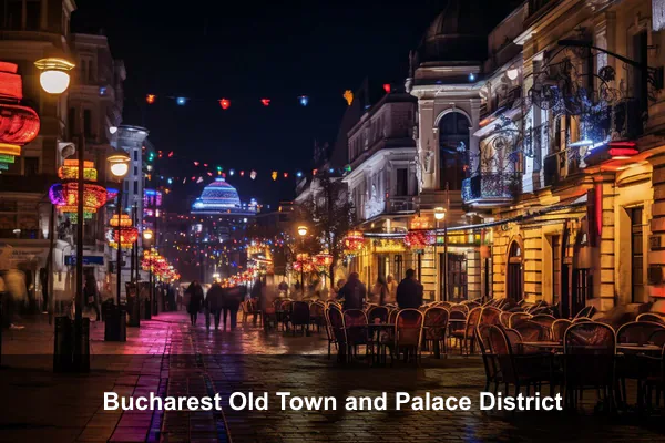 Bucharest Old Town and Palace District