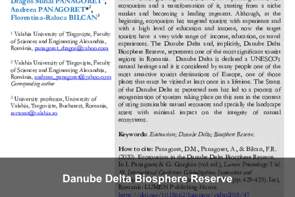 Danube Delta Biosphere Reserve