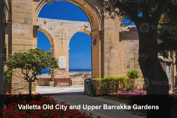 Valletta Old City and Upper Barrakka Gardens