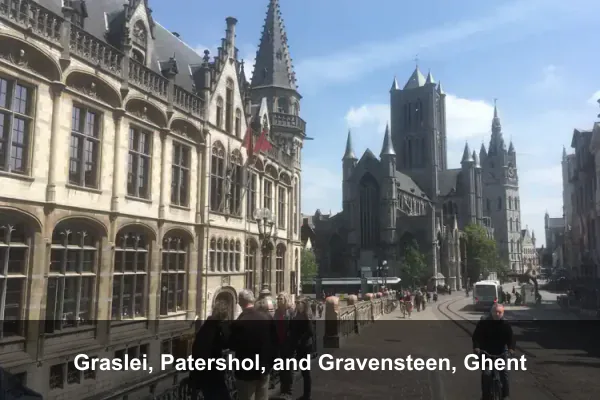 Graslei, Patershol, and Gravensteen, Ghent