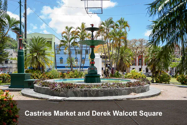 Castries Market and Derek Walcott Square